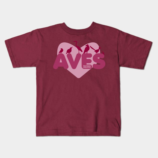 ♥ Aves Kids T-Shirt by ProcyonidaeCreative